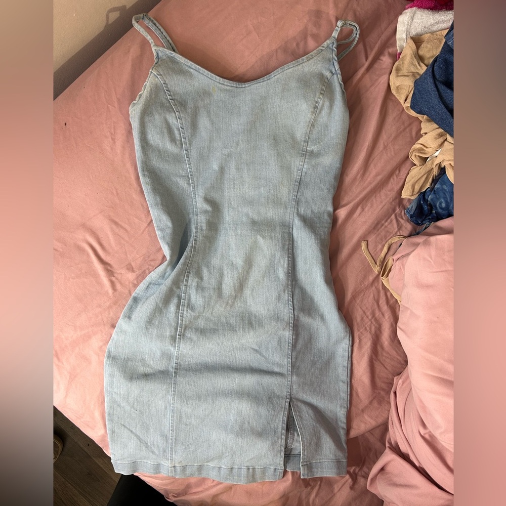 Light Blue Denim Dress